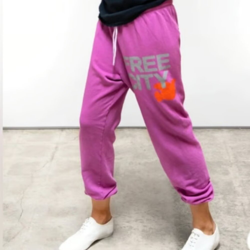 FREECITYl sweatpant - pink juice